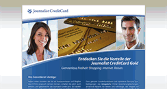 Desktop Screenshot of journalist-creditcard.de